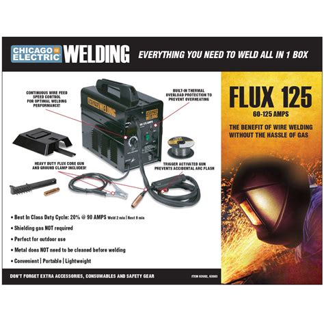 flux 125 welder sheet metal|flux 125 harbor freight.